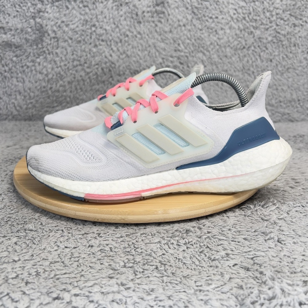 Adidas Ultraboost Shoes Womens Size 9.5 White Pink Parley Running Boost